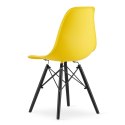 Krzesło OSAKA żółte / nogi czarne x 4