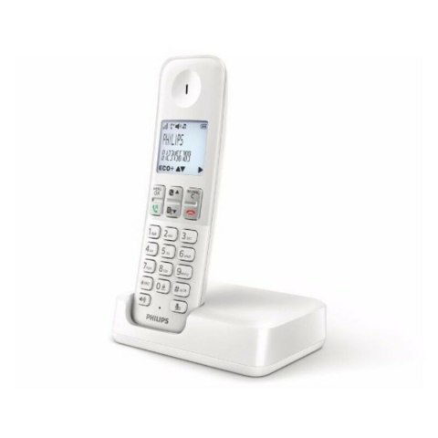 Telefon Bezprzewodowy Philips D2501W/34 1,8" 500 mAh GAP Biały