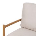 Fotel Beżowy Naturalny Drewno kauczukowe Drewno MDF Foam 100 % poliester 65 x 71 x 88 cm