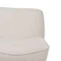 Fotel Biały Drewno MDF Foam 100 % poliester 71 x 81 x 66 cm