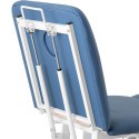 Łóżko stół kosmetyczny do masażu elektryczny 150 kg VALENCE - niebieski