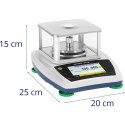 Waga laboratoryjna analityczna ze szklaną osłoną panelem dotykowym LCD 120 g / 0.001 g