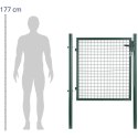 Brama furtka wejściowa ogrodowa ze stali 107.5 x 150 cm
