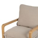 Fotel Beżowy Naturalny Drewno kauczukowe Gąbka Drewno jesionowe Foam 65 x 69 x 83 cm