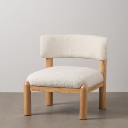 Fotel Biały Naturalny Poliuretan Drewno kauczukowe 62 x 62 x 71 cm
