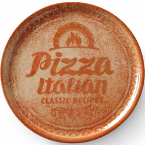 Talerz do pizzy z porcelany Recipe Collection Brick Red śr. 31 cm - zestaw 6 szt.