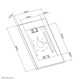 Uchwyt na telefon lub tablet Neomounts WL15-650WH1 Biały