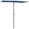 Parasol ogrodowy na słupku aluminiowym, 180x110 cm, lazurowy