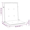 Poduszki na krzesła ogrodowe 4 szt., winna czerwień 100x50x3 cm