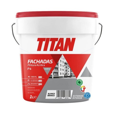 Farba Titan 125670001 125 ml Biały 1 L