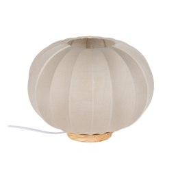 Lampa stołowa Beżowy Naturalny Bawełna Drewno Metal 60 W 220-240 V 31,5 x 31,5 x 24,5 cm