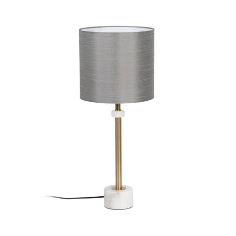 Lampa stołowa Biały Szary Złoty Marmur Żelazo 40 W 25 x 25 x 61 cm