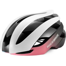 Kask rowerowy uniwersalny regulowany rozmiar M niebiesko-różowy