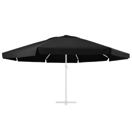 VidaXL Pokrycie do parasola ogrodowego, czarne, 600 cm