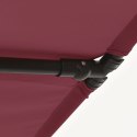 Parasol ogrodowy na słupku aluminiowym, 2x1,5 m, bordo