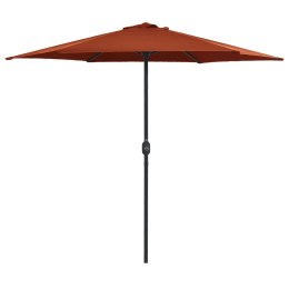 Parasol ogrodowy na słupku aluminiowym, 270x246 cm, terrakota