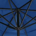 Parasol ogrodowy na słupku aluminiowym, 600 cm, lazurowy