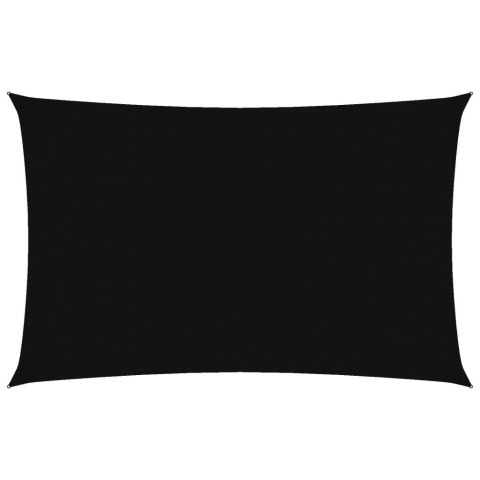 Prostokątny żagiel ogrodowy, tkanina Oxford, 2,5x5 m, czarny