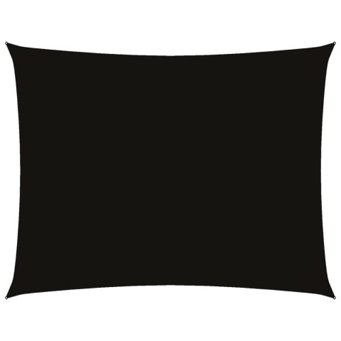 Prostokątny żagiel ogrodowy z tkaniny Oxford, 4x6 m, czarny
