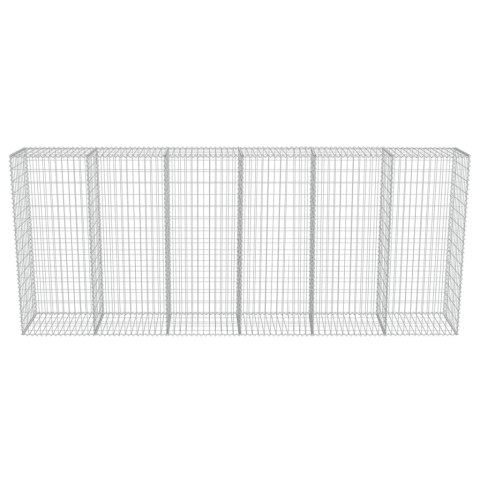 Ściana gabionowa z pokrywami, galwanizowana stal, 300x50x150 cm