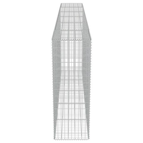 Ściana gabionowa z pokrywami, galwanizowana stal, 300x50x150 cm