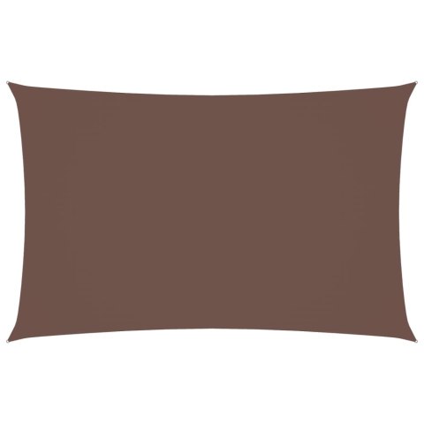 Prostokątny żagiel ogrodowy, tkanina Oxford, 2,5x5 m, brązowy