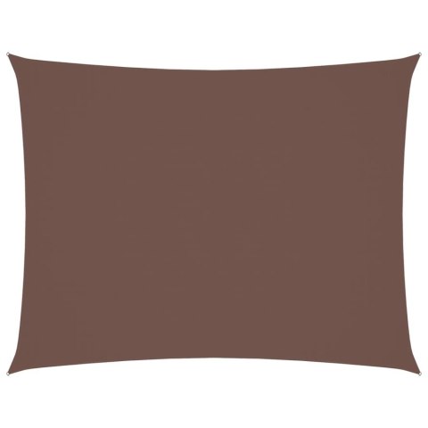 Prostokątny żagiel ogrodowy, tkanina Oxford, 4x5 m, brązowy