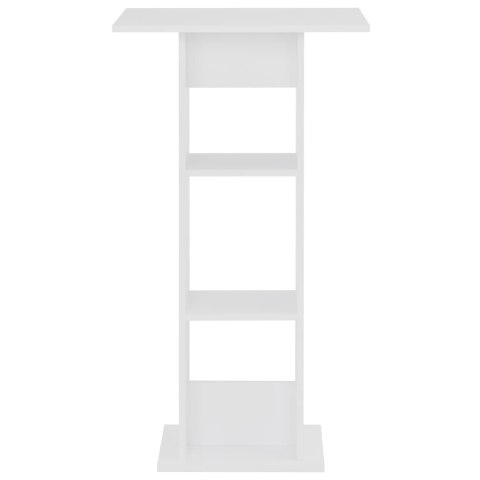 Stolik barowy, biały, 60 x 60 x 110 cm
