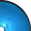 VidaXL Umywalka ze szkła hartowanego, 42x14 cm, niebieska