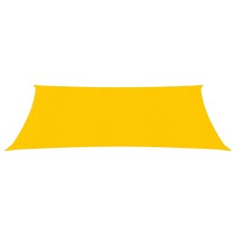 Żagiel przeciwsłoneczny, 160 g/m², żółty, 3x6 m, HDPE