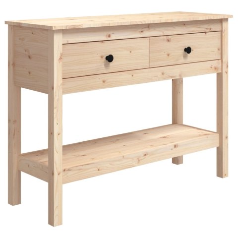 Stolik konsolowy, 100x35x75 cm, lite drewno sosnowe Stolik konsolowy, 100x35x75 cm, lite drewno sosnowe