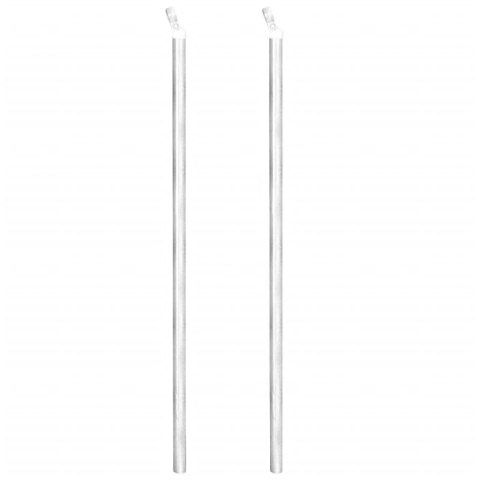 Ogrodzenie z siatki z akcesoriami, galwanizowana stal 15x0,8 m