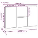 Szafka, 111x34x75 cm, lite drewno sosnowe