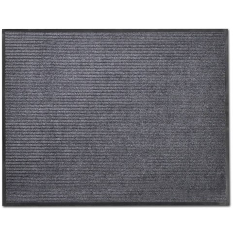 Wycieraczki z PVC, 2 szt., szare, 90 x 60 cm