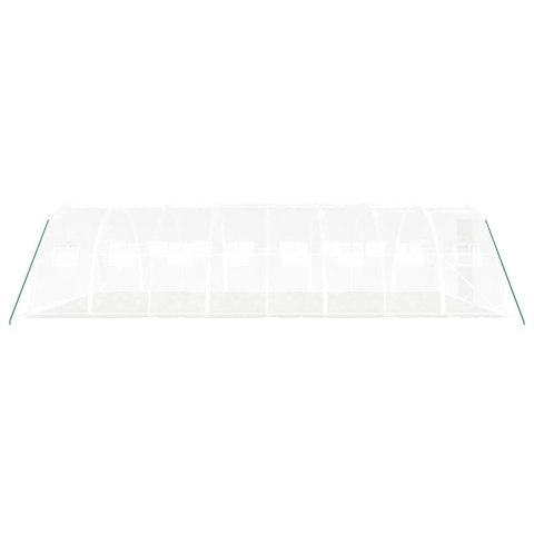 Szklarnia ze stalową ramą, biała, 32 m², 8x4x2 m