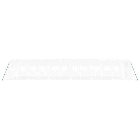 Szklarnia ze stalową ramą, biała, 48 m², 12x4x2 m