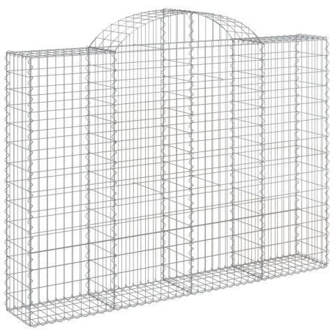 Kosze gabionowe, 10 szt, 200x30x140/160cm, galwanizowane żelazo Kosze gabionowe, 10 szt, 200x30x140/160cm, galwanizowane żelazo
