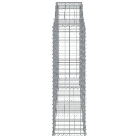 Kosze gabionowe, 10 szt, 300x50x160/180cm, galwanizowane żelazo Kosze gabionowe, 10 szt, 300x50x160/180cm, galwanizowane żelazo
