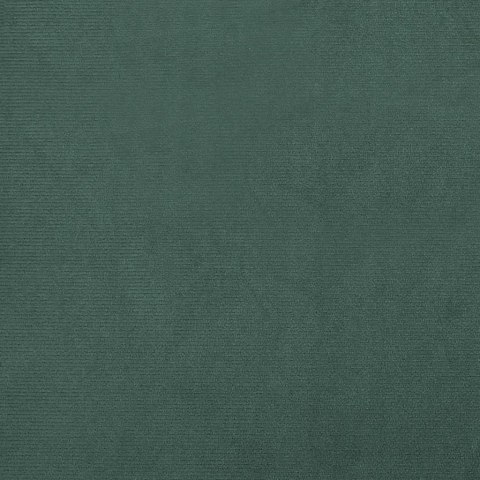 Fotel klubowy z podnóżkiem, ciemnozielony, obity aksamitem