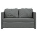 Sofa podłogowa 2-w-1, ciemnoszara, 112x174x55 cm, tkanina