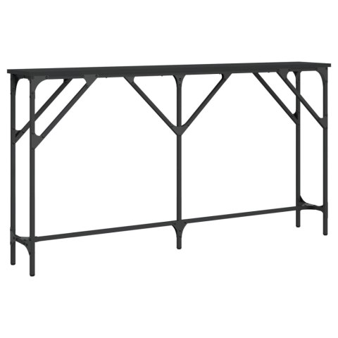 Stolik konsolowy, czarny, 140x23x75 cm, materiał drewnopochodny Stolik konsolowy, czarny, 140x23x75 cm, materiał drewnopochodny
