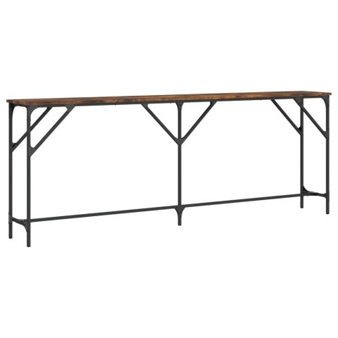 Stolik konsolowy, przydymiony dąb, 200x29x75 cm Stolik konsolowy, przydymiony dąb, 200x29x75 cm