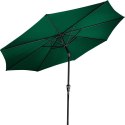 STILISTA Parasol składany Ø 3 m, 180 g/m², zielony + pokrowi