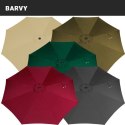 STILISTA Parasol składany Ø 3 m, 180 g/m², zielony + pokrowi