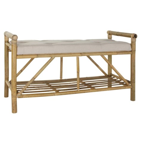 Taboret DKD Home Decor Naturalny Beżowy Brązowy Bawełna Bambus (100 x 44 x 55 cm)