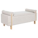 Taboret Home ESPRIT Beżowy Złoty Sosna 120 x 45 x 50 cm