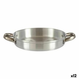 Patelnia Ø 22 cm Srebrzysty Aluminium (12 Sztuk)