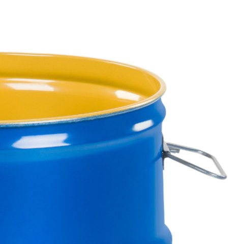 Beczka stalowa OH 60L zdejmowane wieko korki 2 i 3/4 wnętrze lakierowane - niebieska Beczka stalowa OH 60L zdejmowane wieko korki 2 i 3/4 wnętrze lakierowane - niebieska