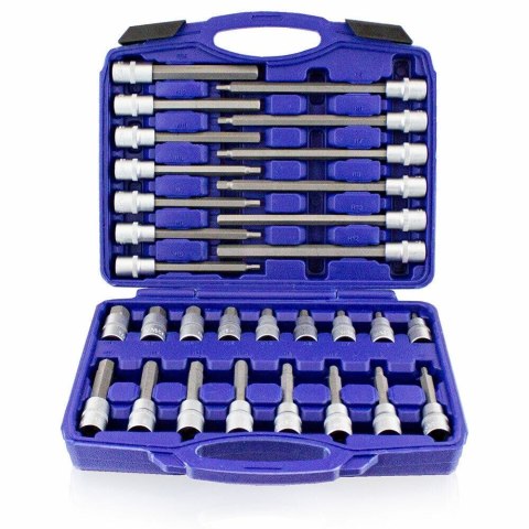 Zestaw narzędzi klucze Nasadowe nasady TORX 88 elementów BITUXX stalowe