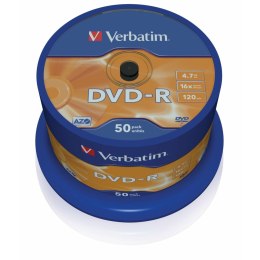DVD-R Verbatim DVD-R Matt Silver 16x Srebrzysty (50 Sztuk)